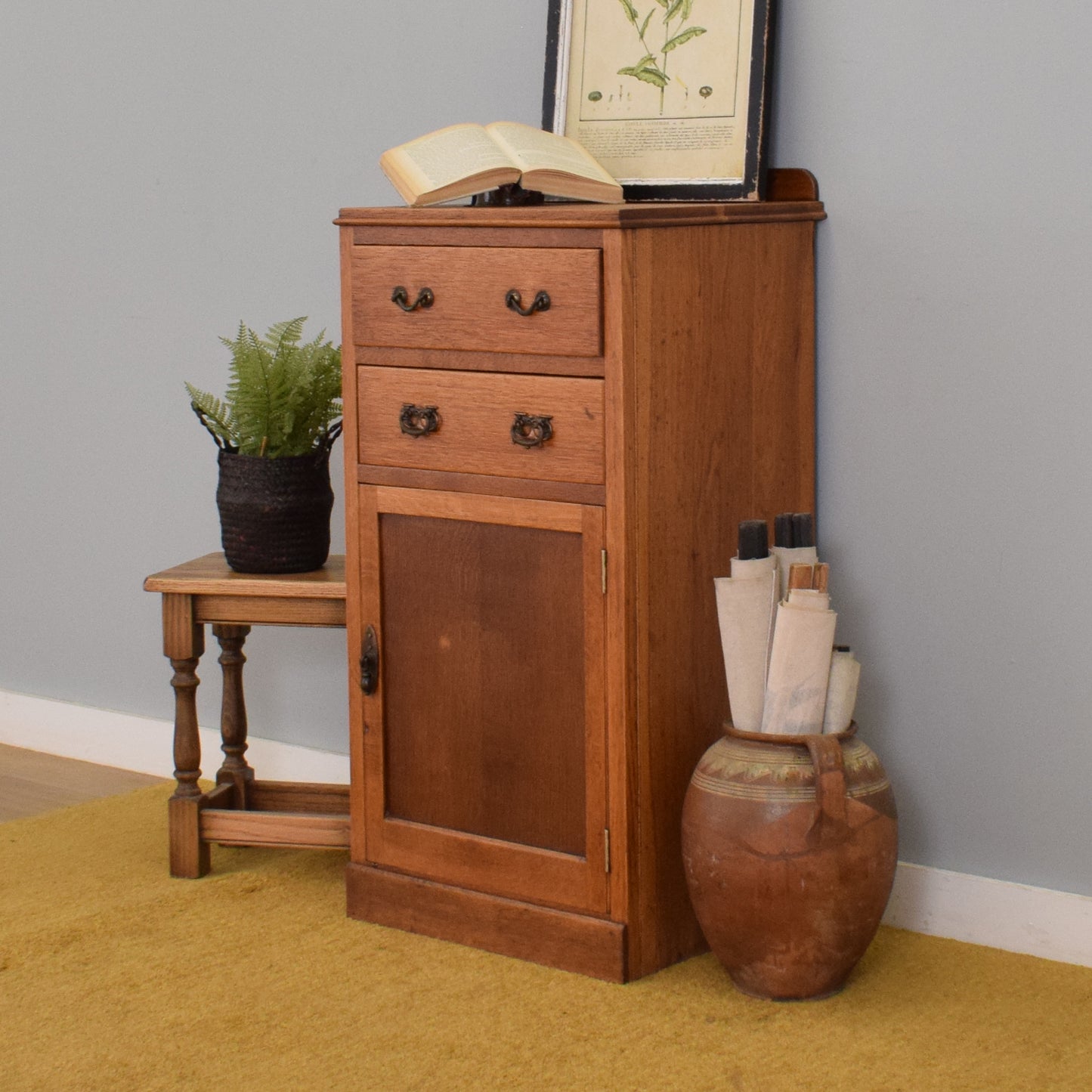 Small Oak Tallboy