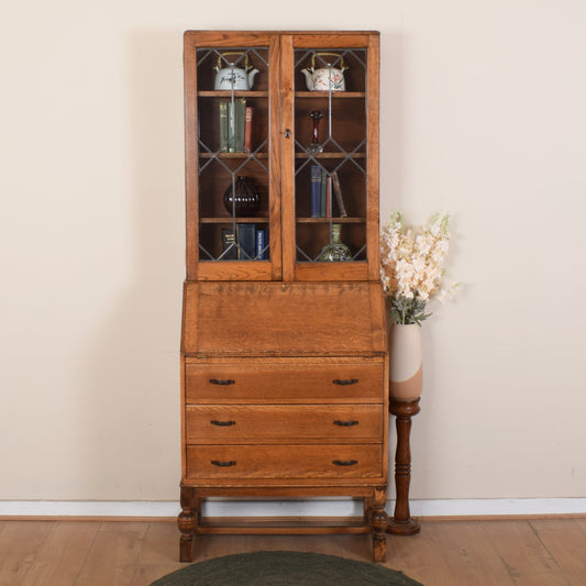 Glazed Bureau Bookcase