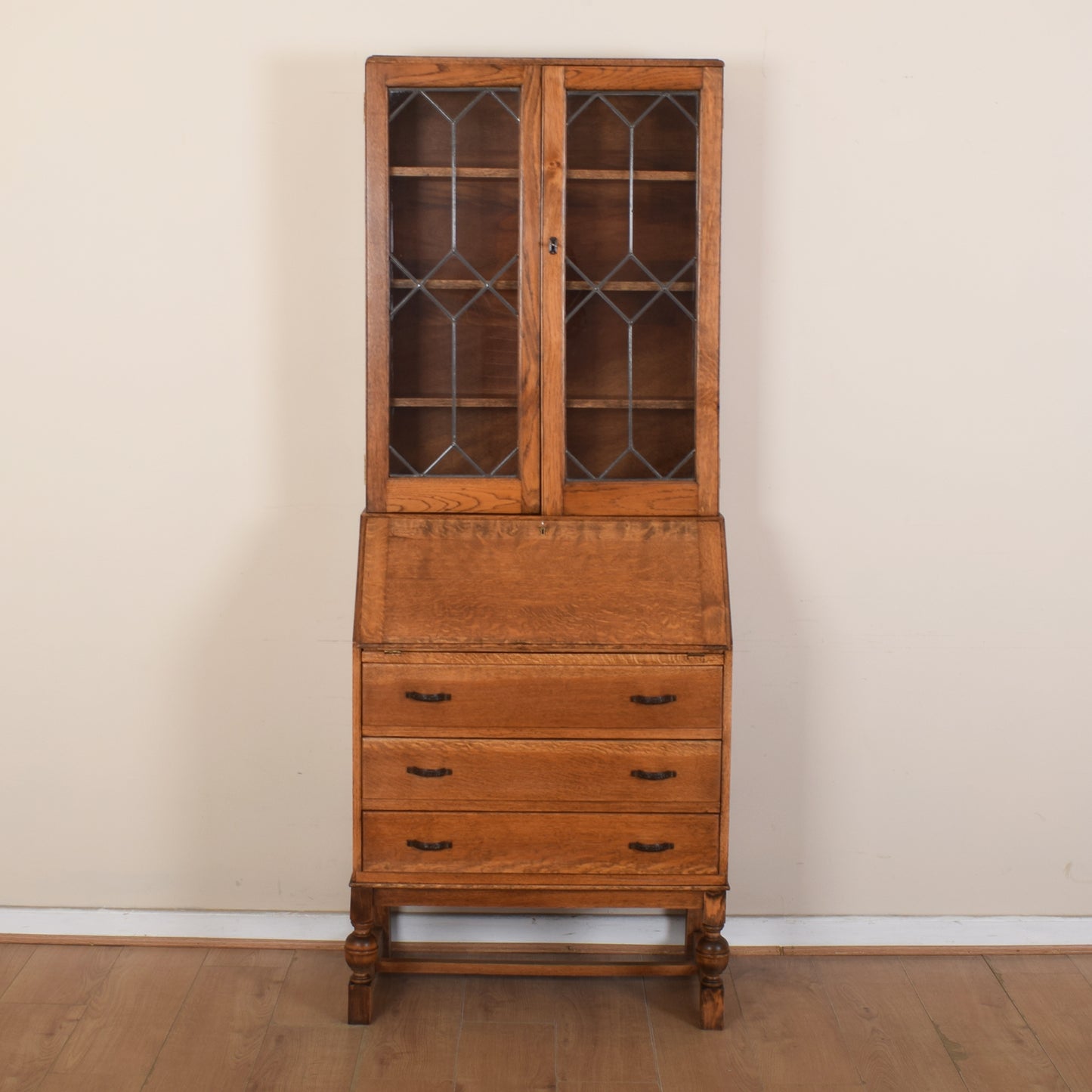 Glazed Bureau Bookcase