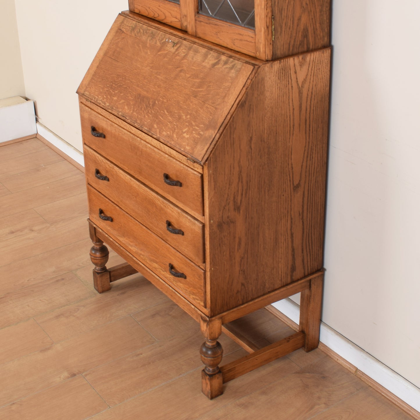 Glazed Bureau Bookcase