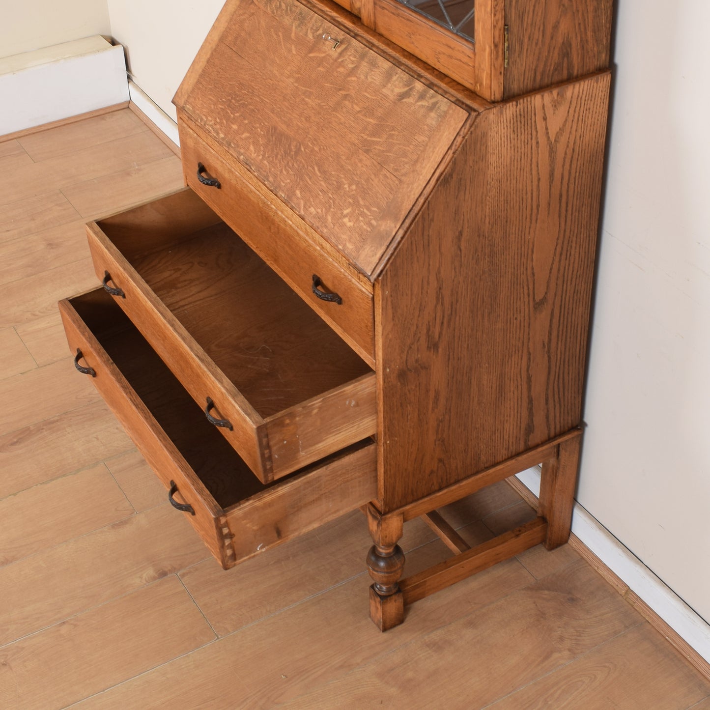 Glazed Bureau Bookcase