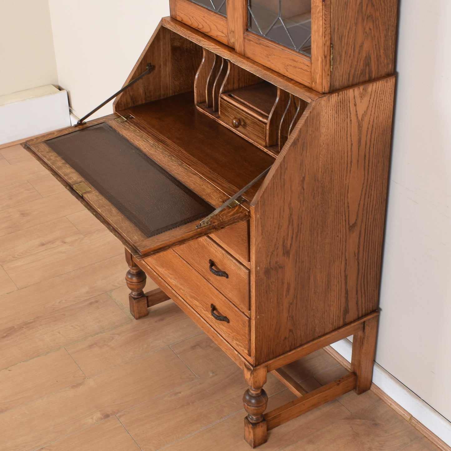 Glazed Bureau Bookcase