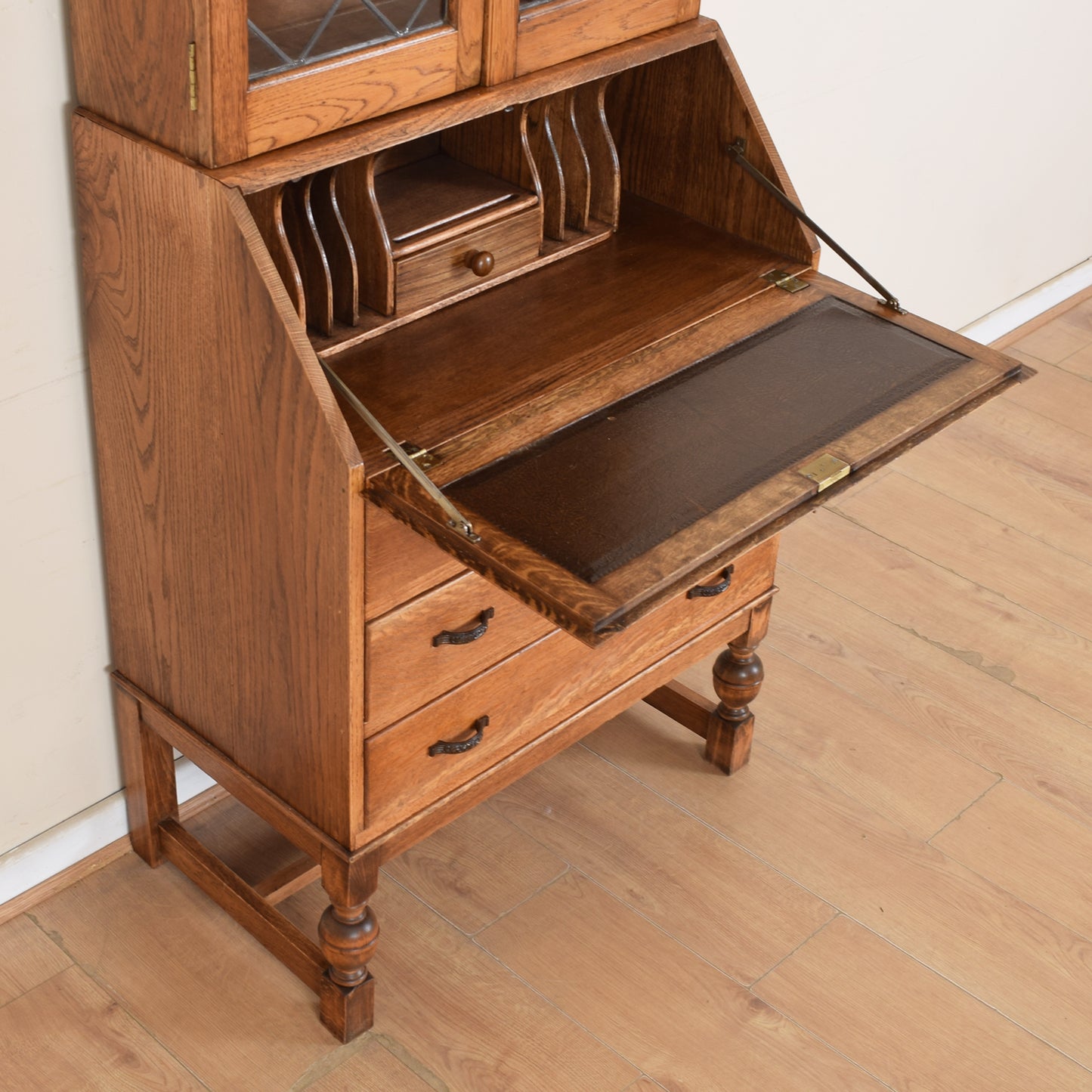 Glazed Bureau Bookcase