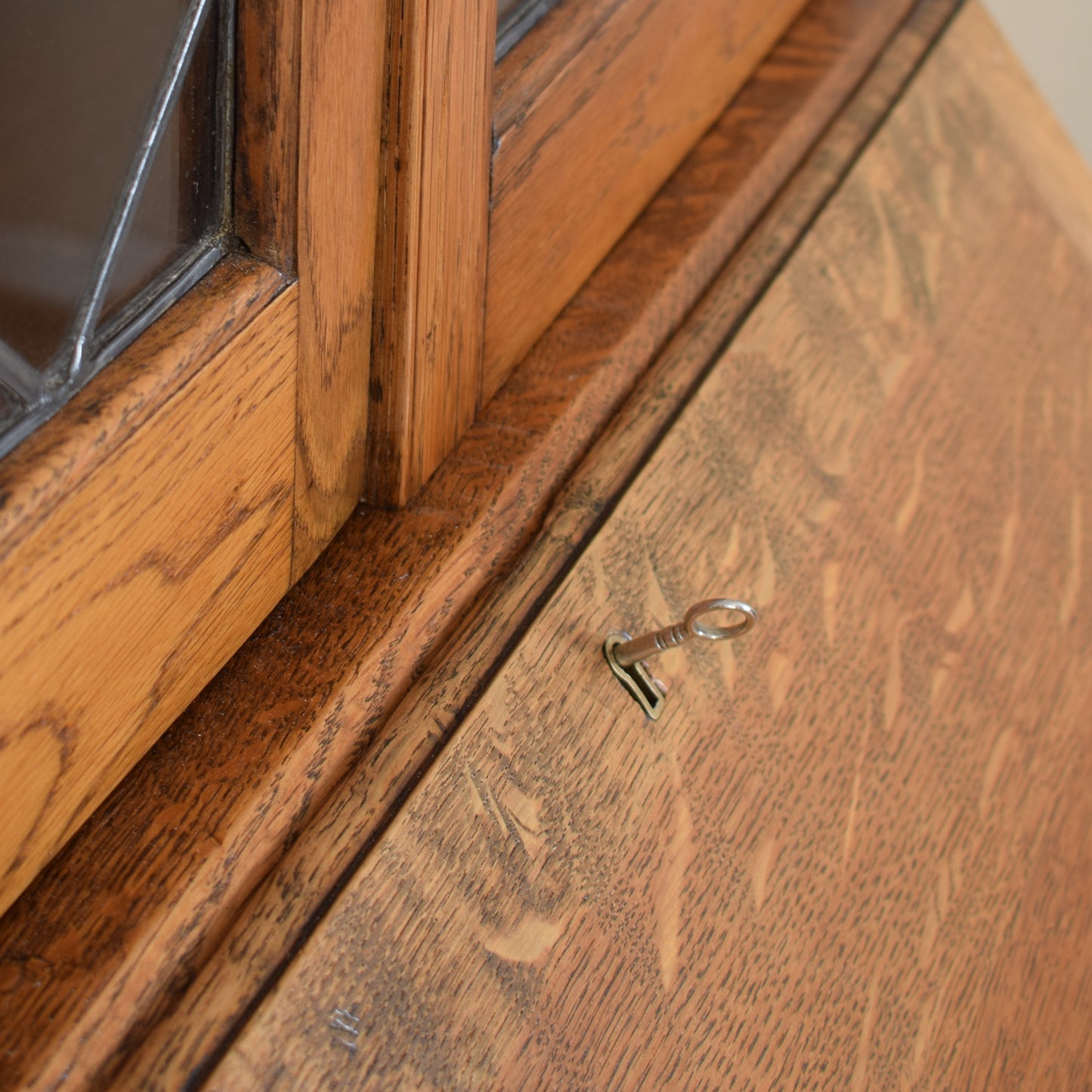 Glazed Bureau Bookcase