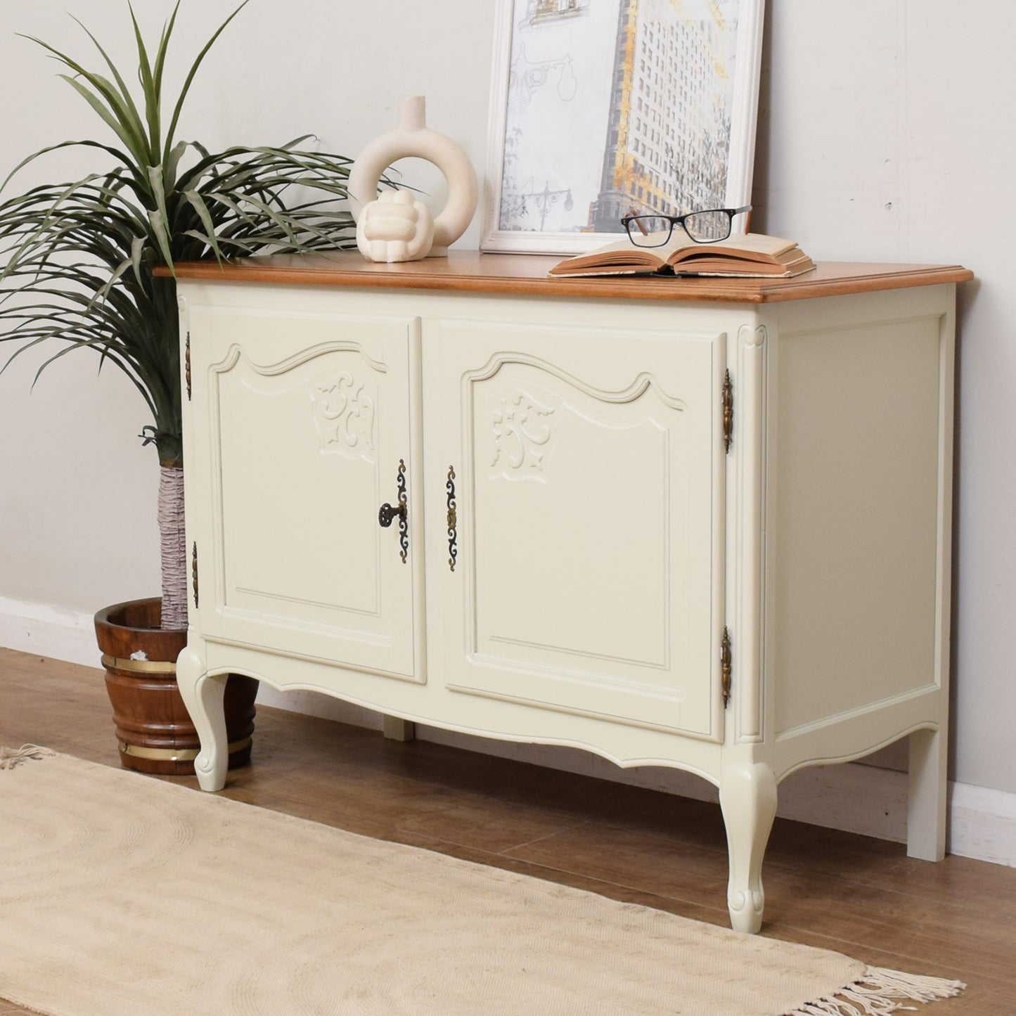 Painted French Cabinet