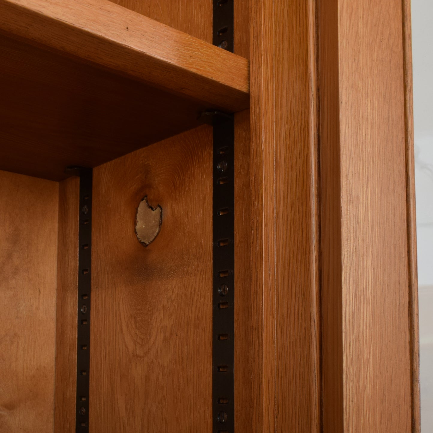 Large Robust Oak Display Cabinet