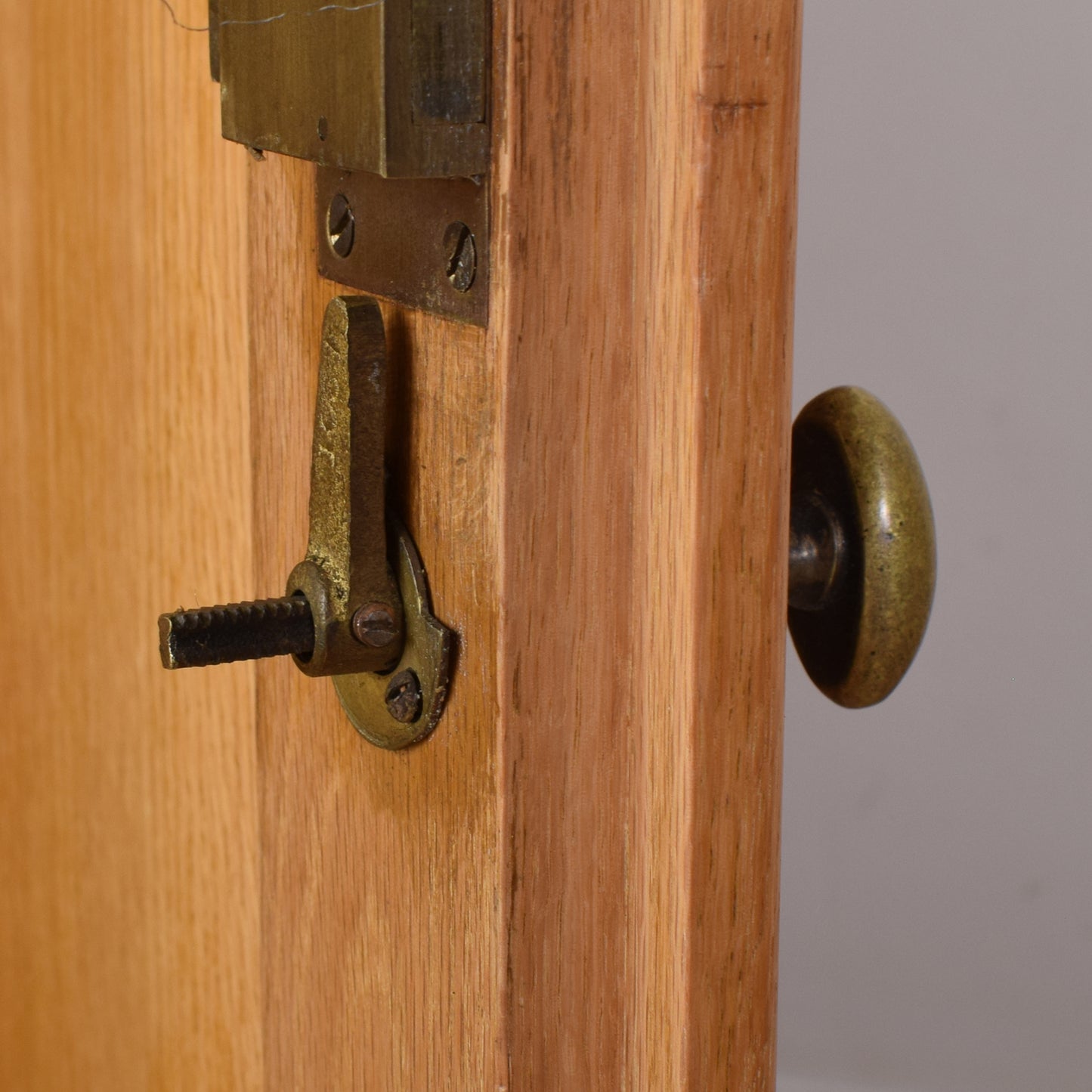 Large Robust Oak Display Cabinet