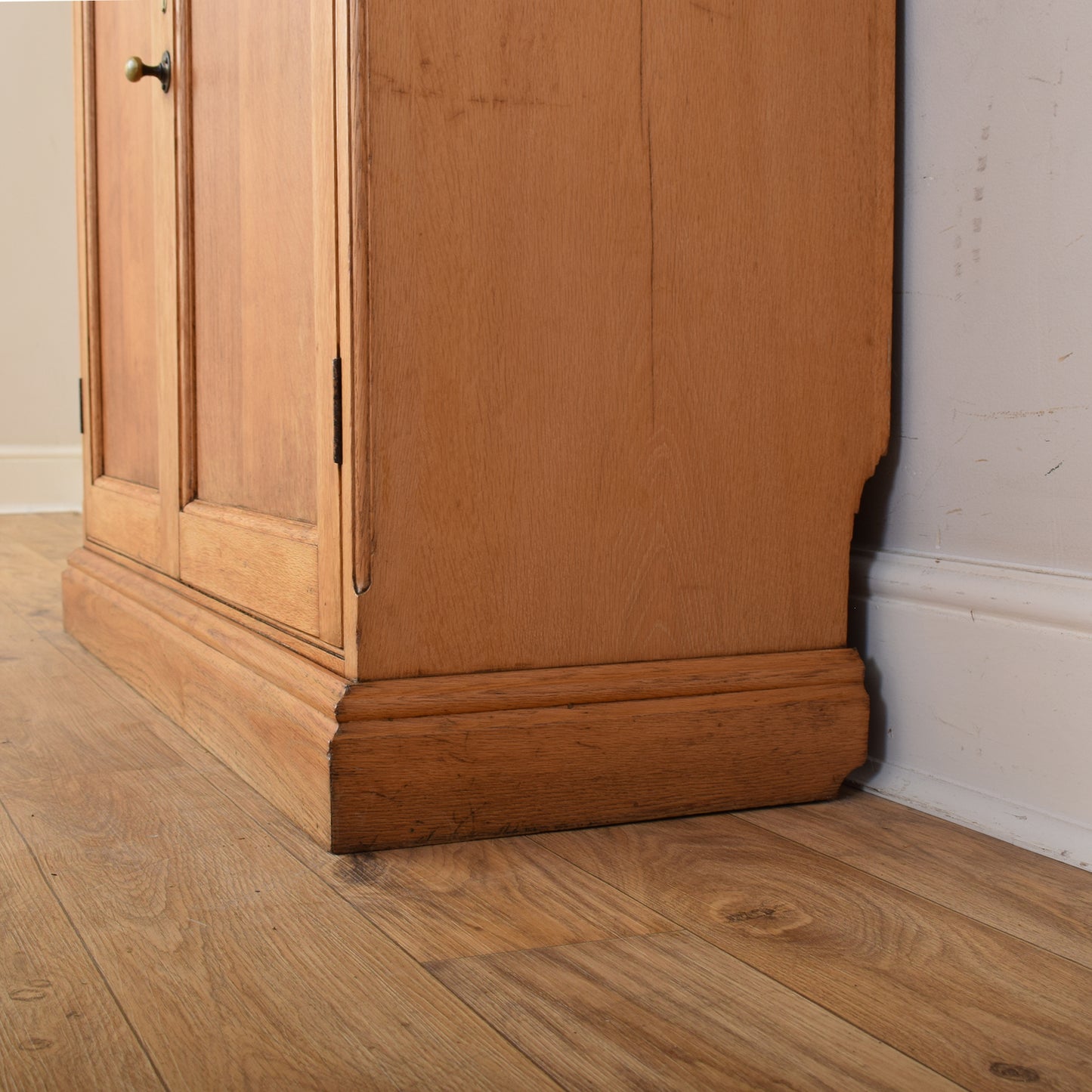 Large Robust Oak Display Cabinet