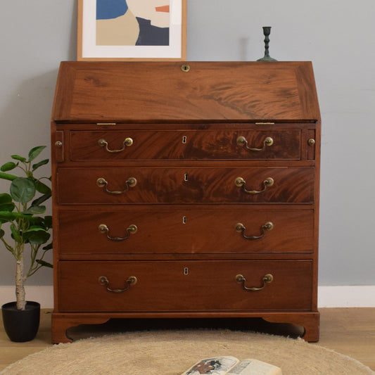 Large Georgian Mahogany Writing Bureau