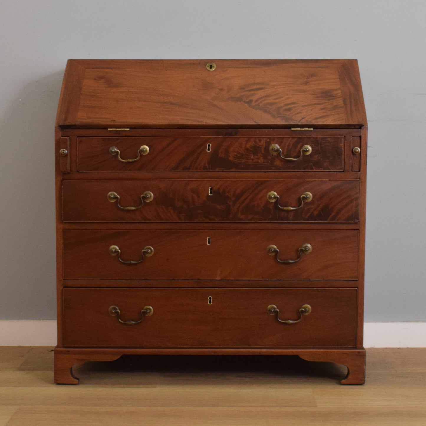 Large Georgian Mahogany Writing Bureau