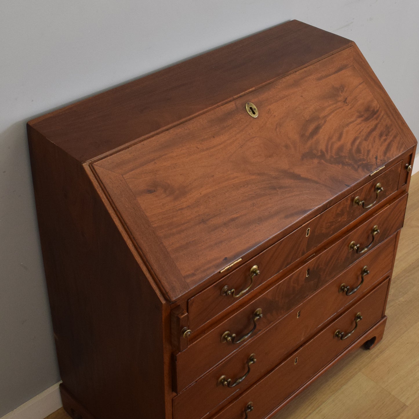 Large Georgian Mahogany Writing Bureau