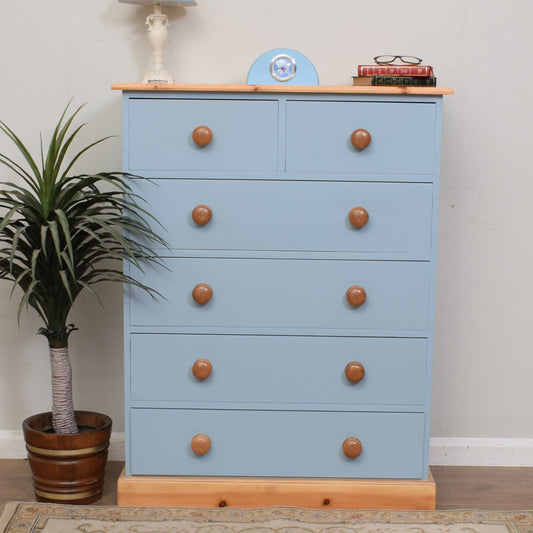 Painted Pine Chest of Drawers