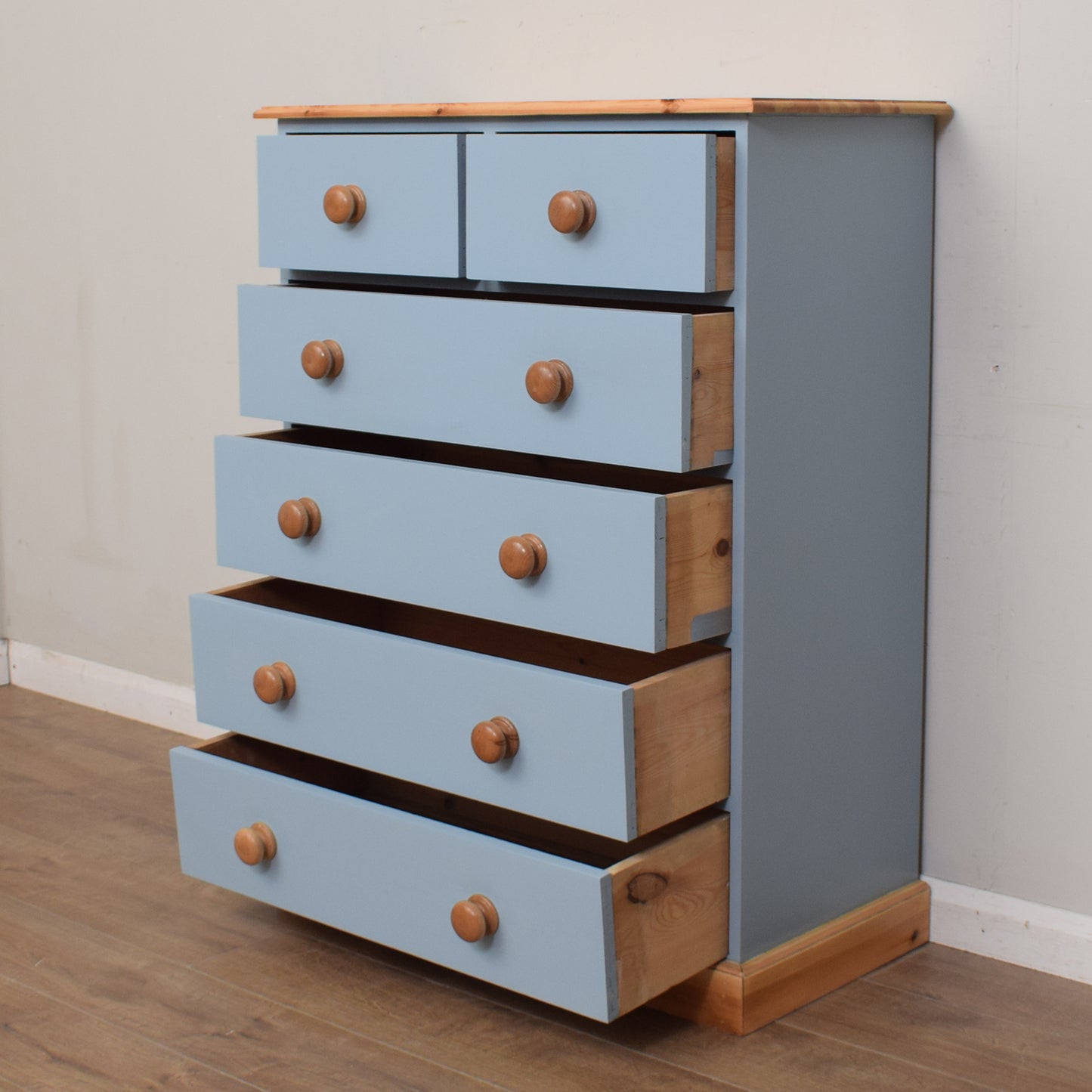 Painted Pine Chest of Drawers