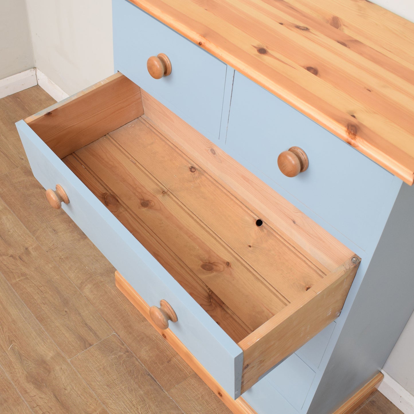 Painted Pine Chest of Drawers