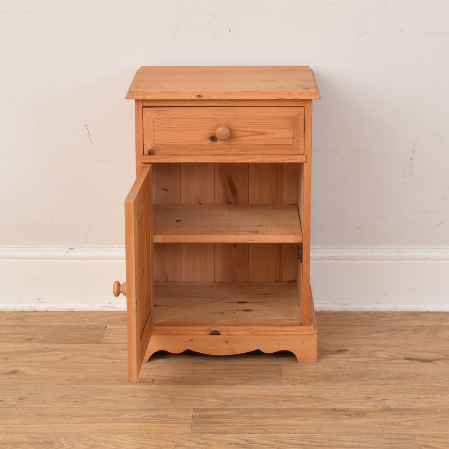 Pair Of Pine Bedsides