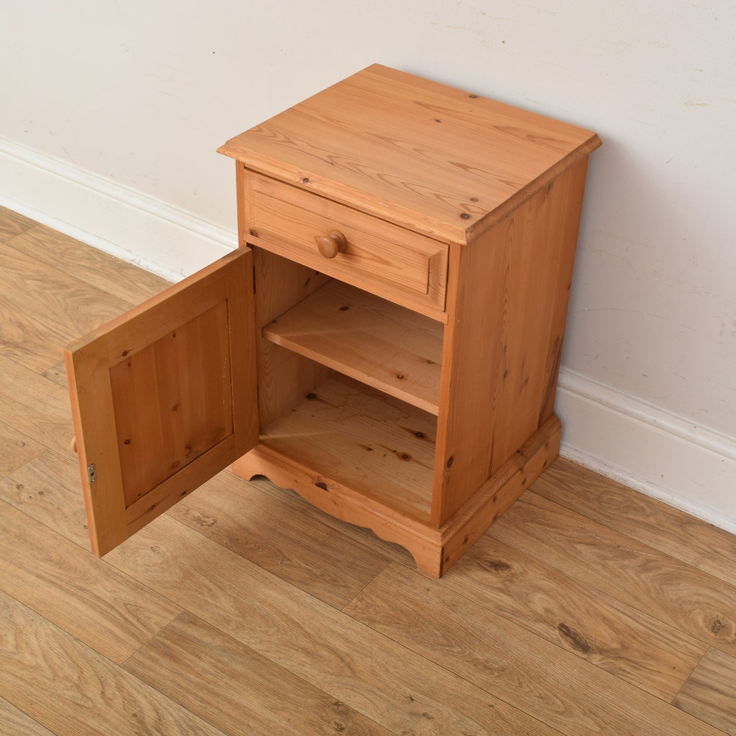 Pair Of Pine Bedsides