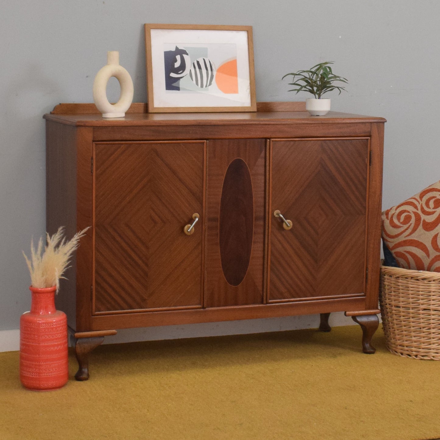 Mahogany Veneer Sideboard