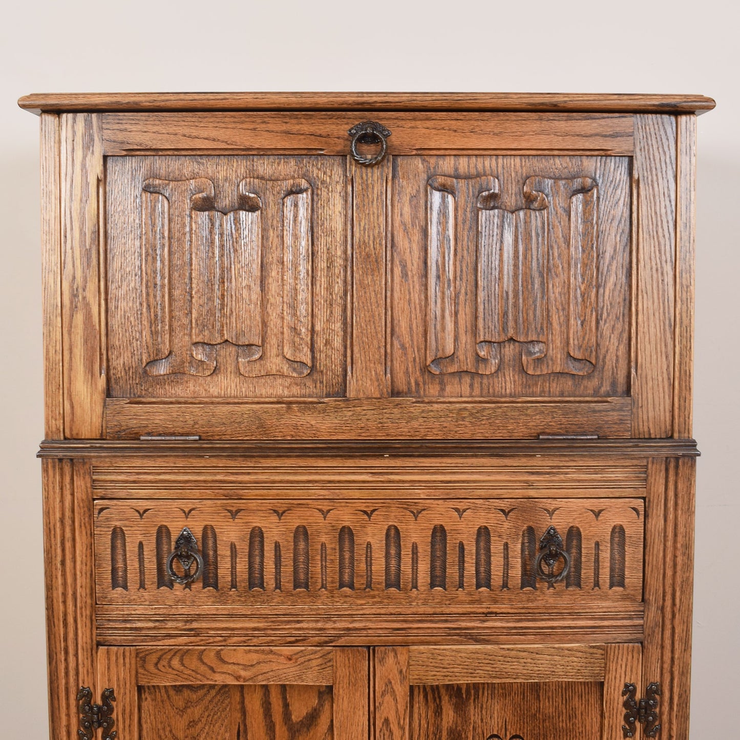 Jaycee Oak Drinks Cabinet