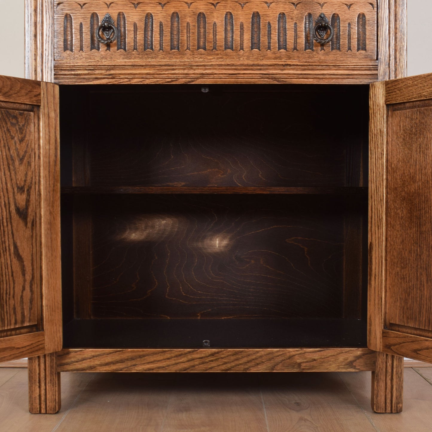 Jaycee Oak Drinks Cabinet