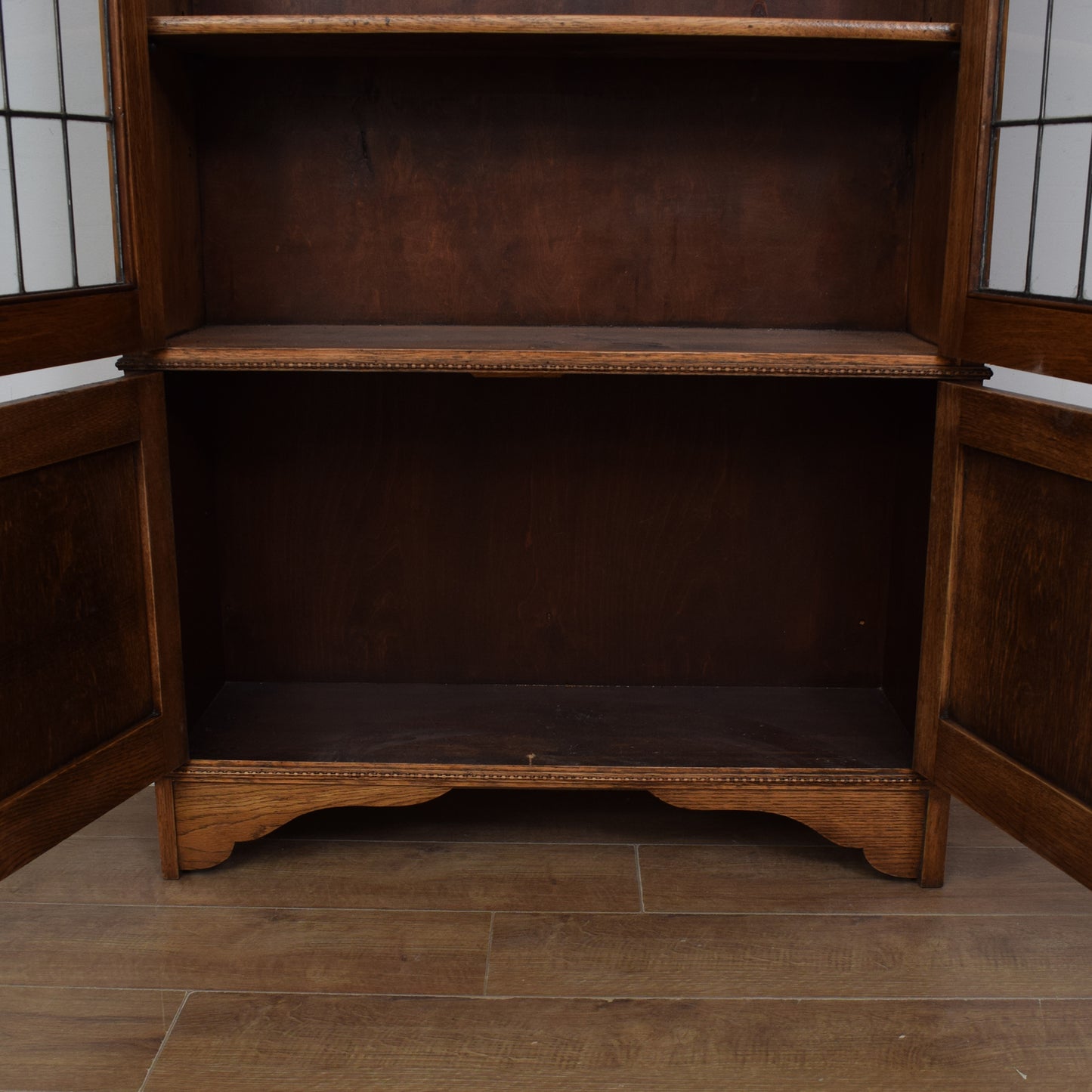 Oak Glazed Bookcase / Display Cabinet