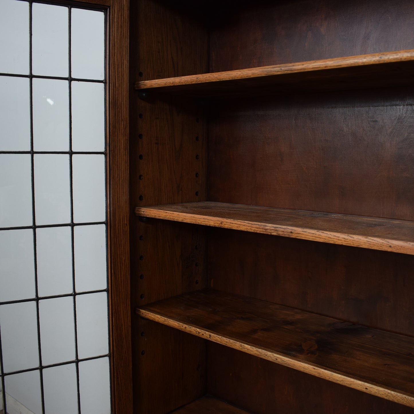 Oak Glazed Bookcase / Display Cabinet