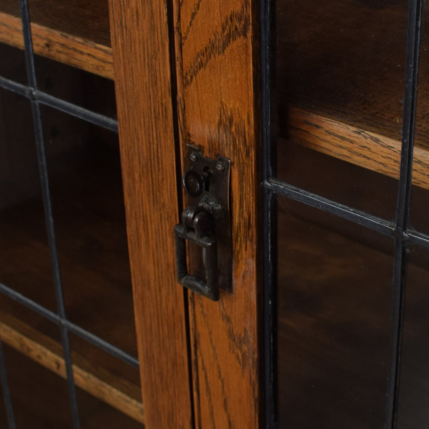 Oak Glazed Bookcase / Display Cabinet