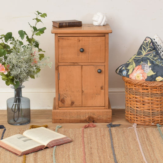 Pine Bedside