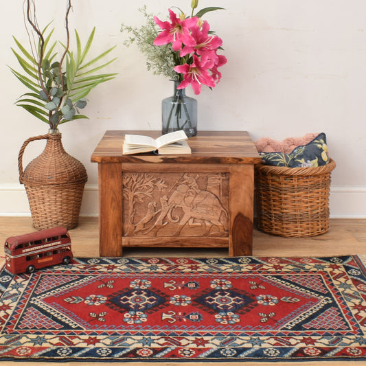 Carved Sheesham Coffee Table
