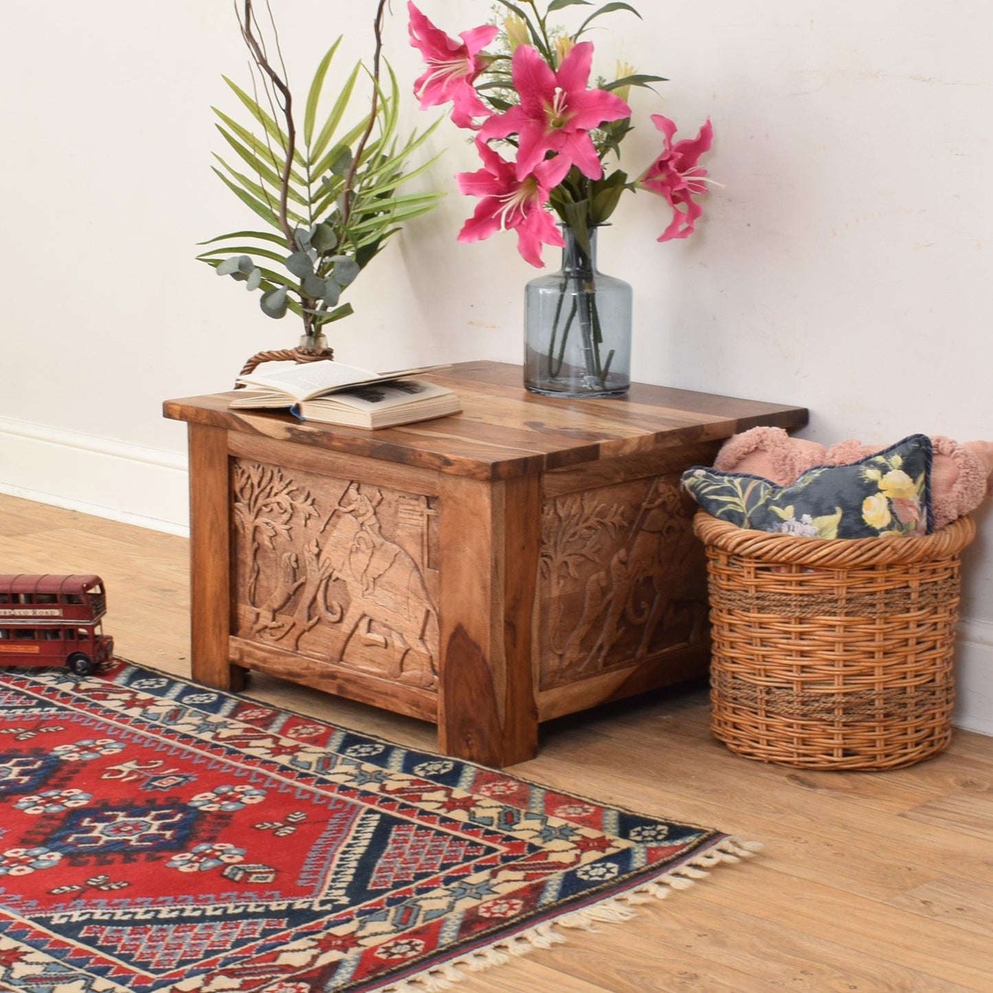 Carved Sheesham Coffee Table