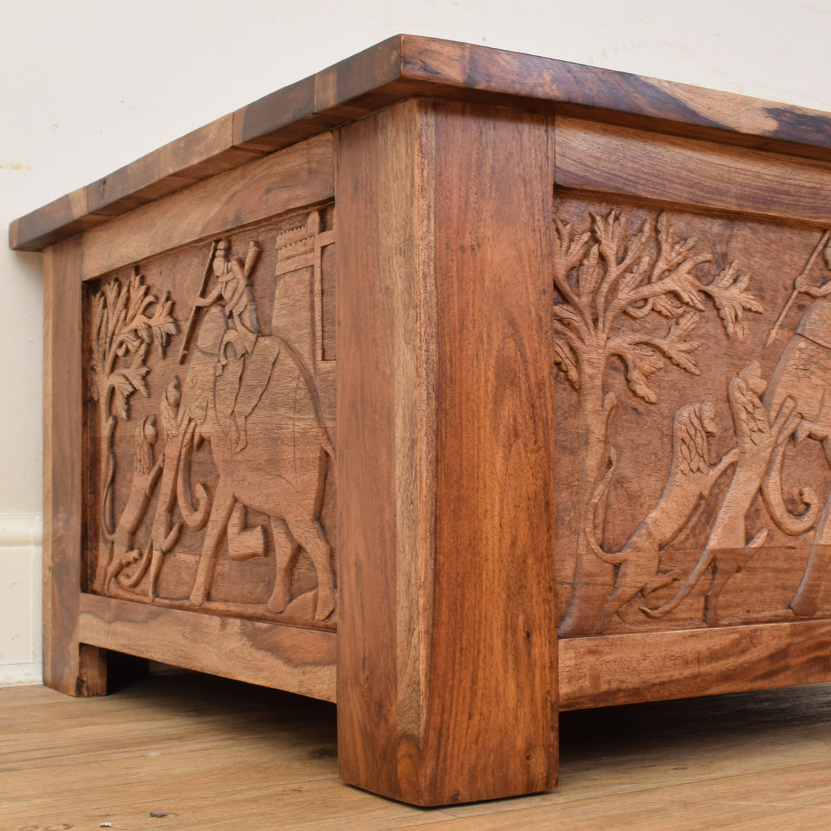 Carved Sheesham Coffee Table