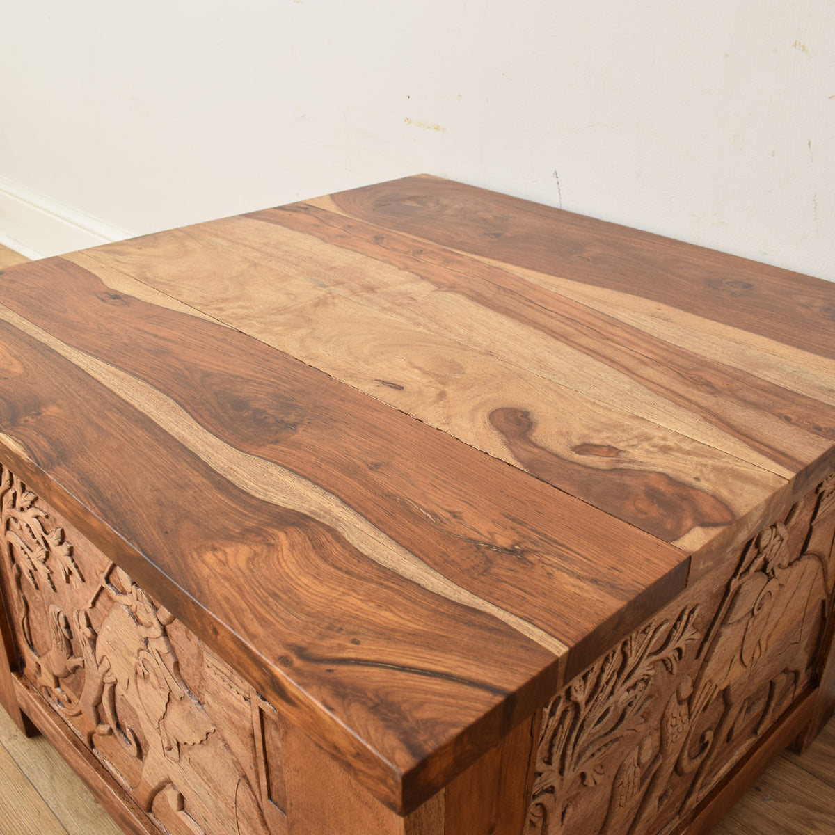 Carved Sheesham Coffee Table
