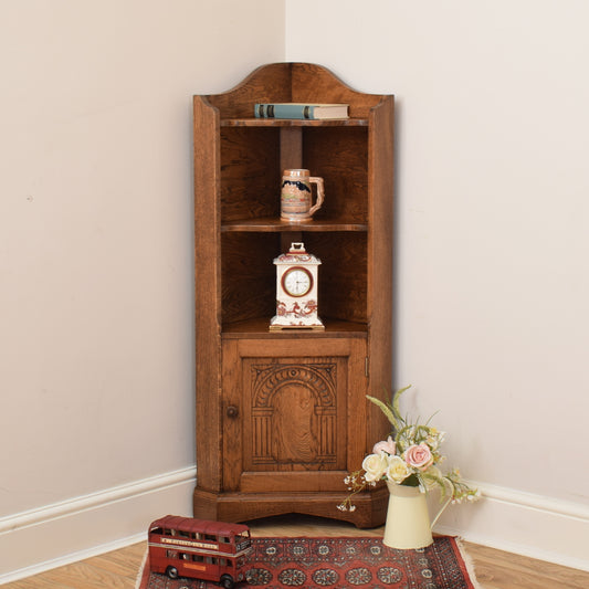 Oak Corner Cabinet