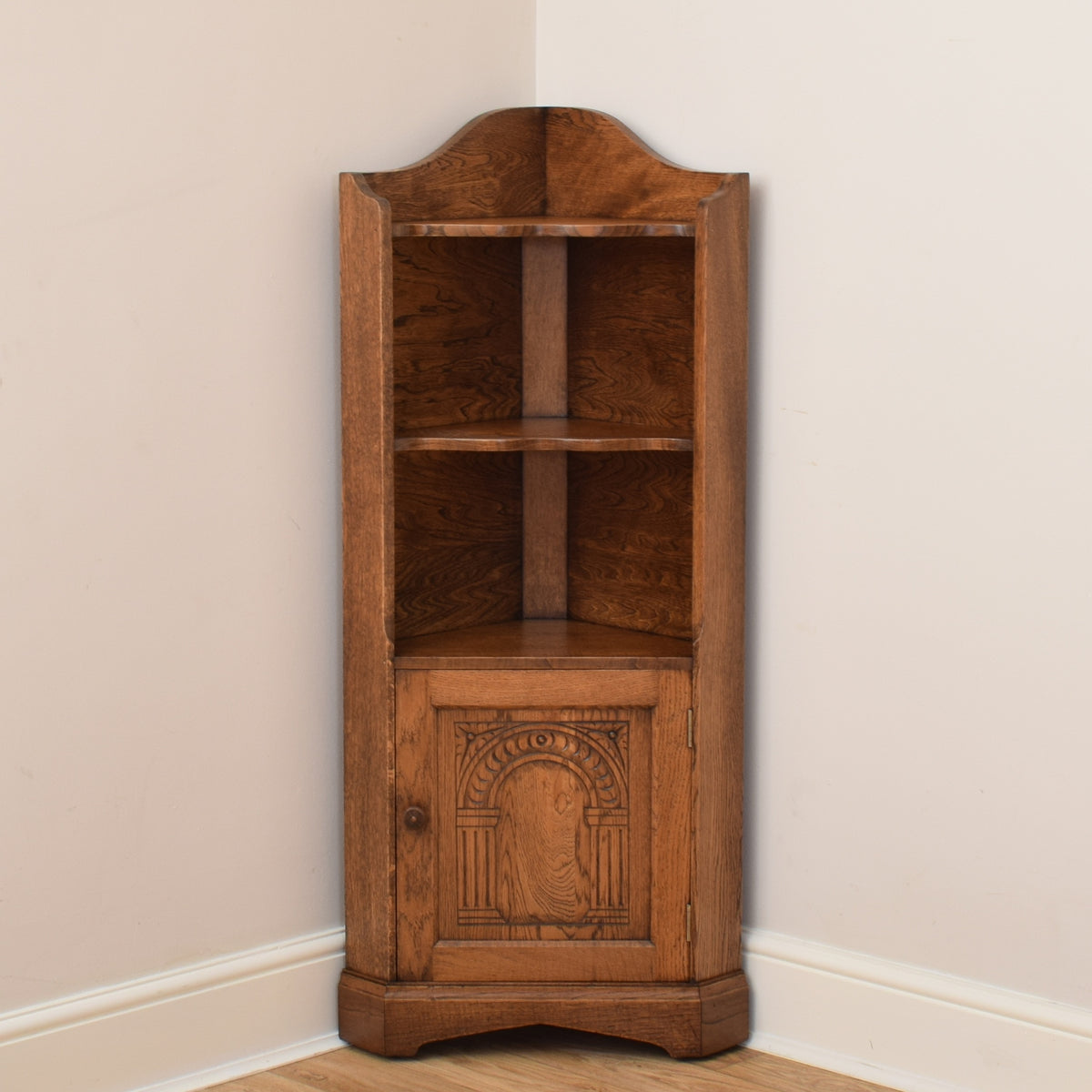 Oak Corner Cabinet