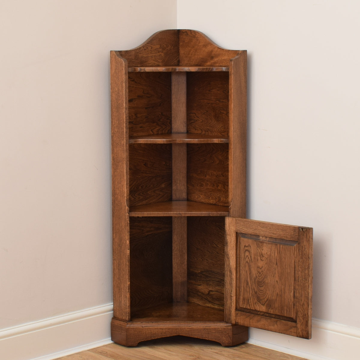 Oak Corner Cabinet