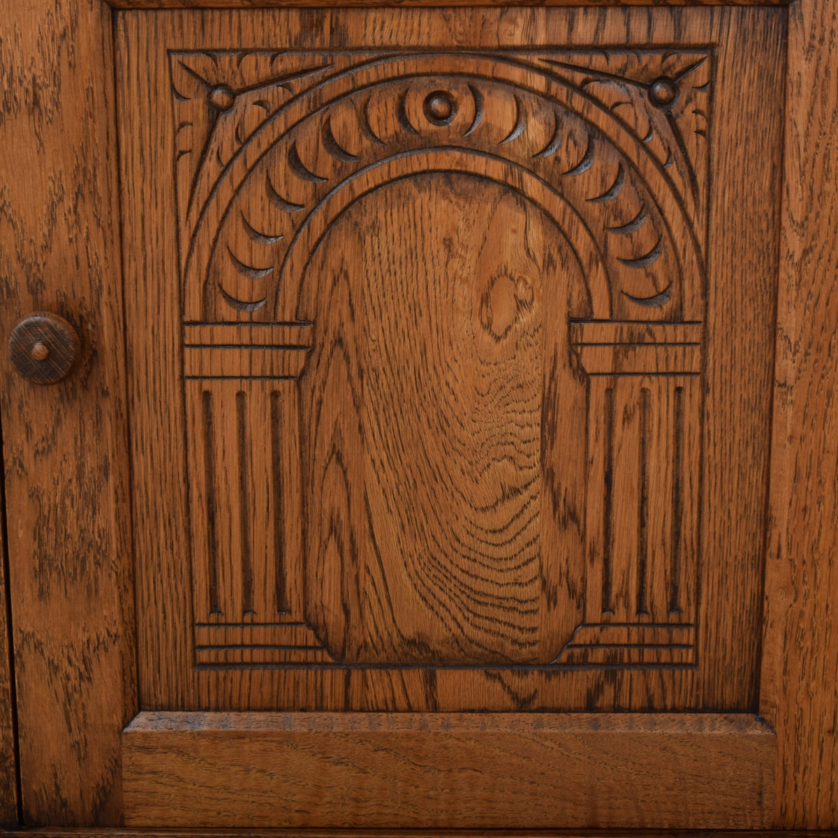 Oak Corner Cabinet