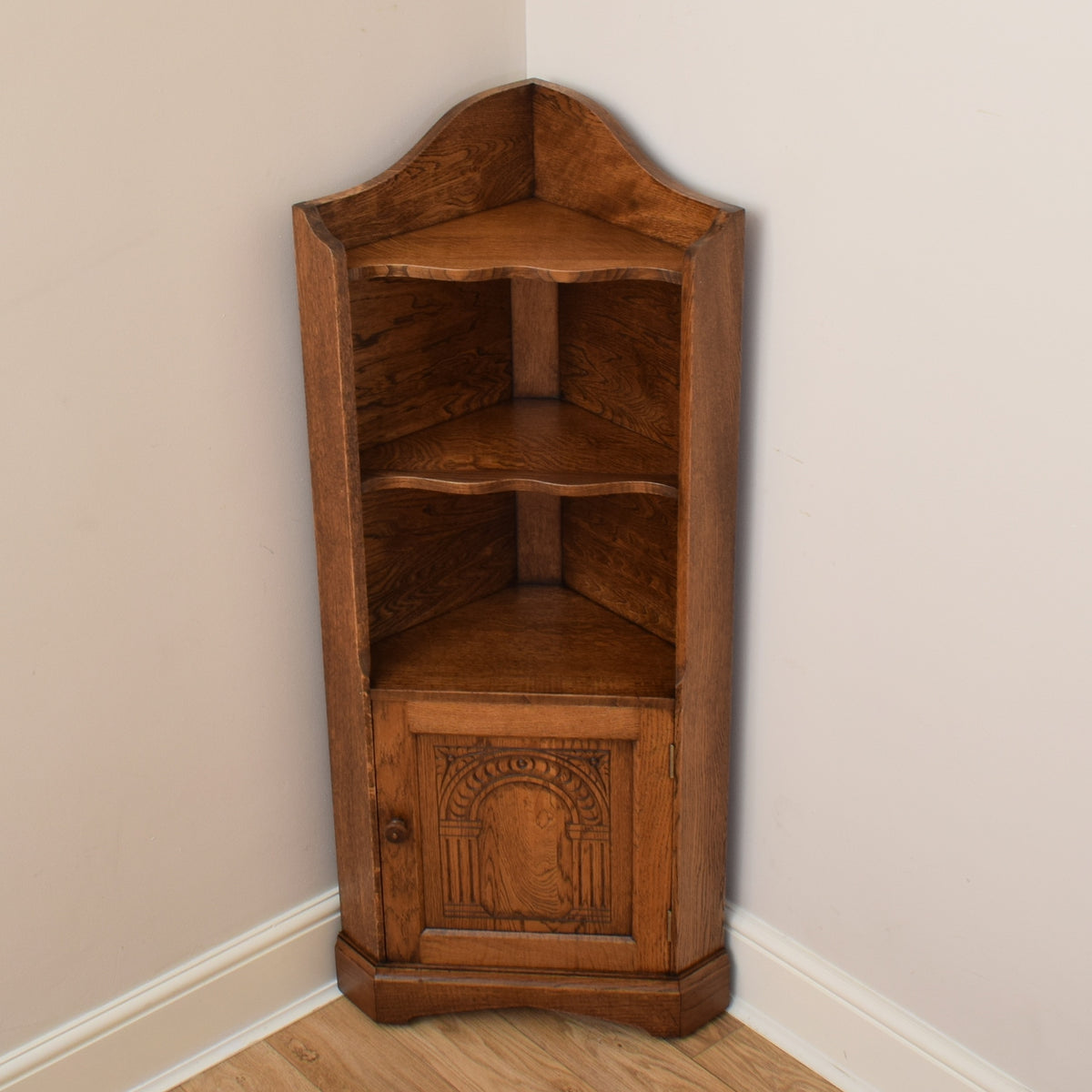 Oak Corner Cabinet