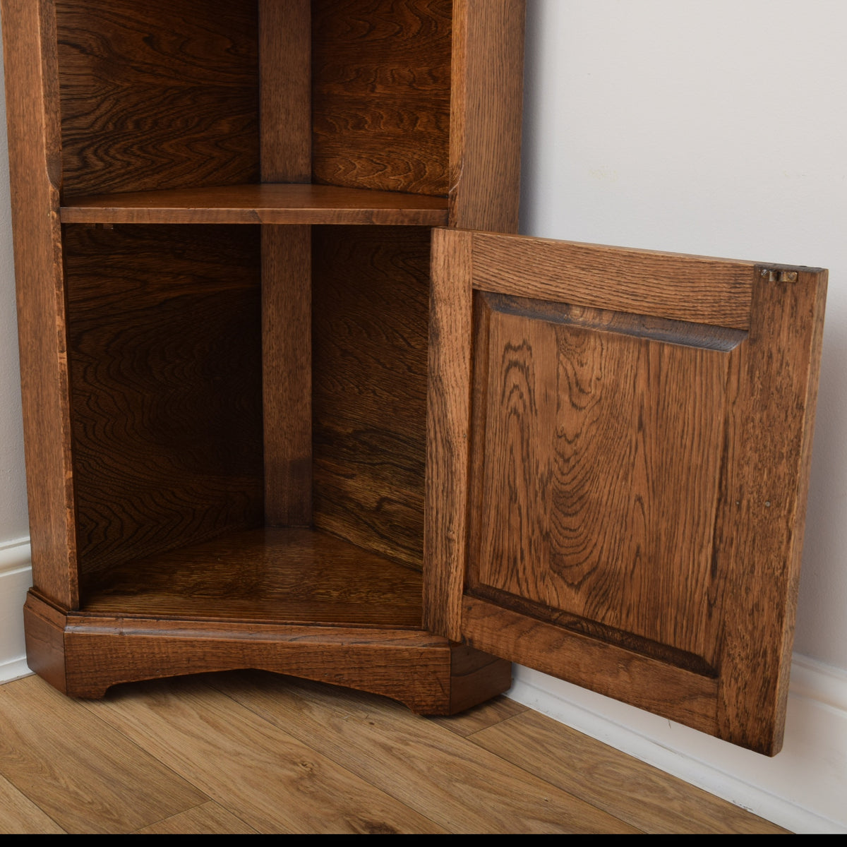 Oak Corner Cabinet