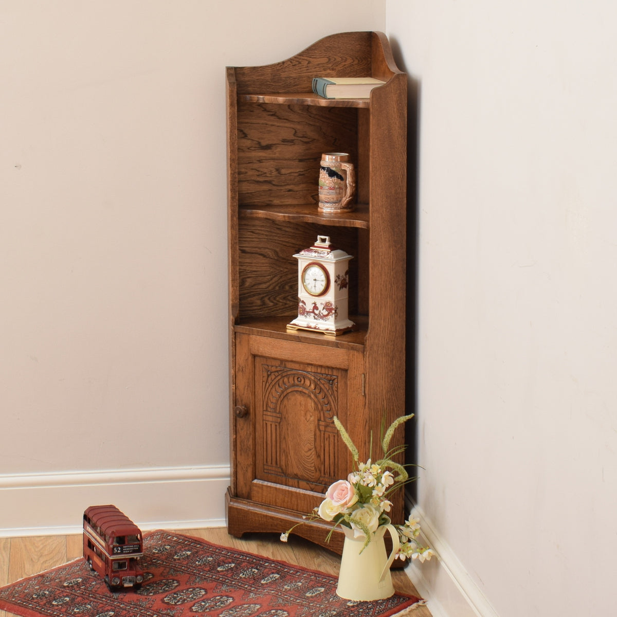 Oak Corner Cabinet
