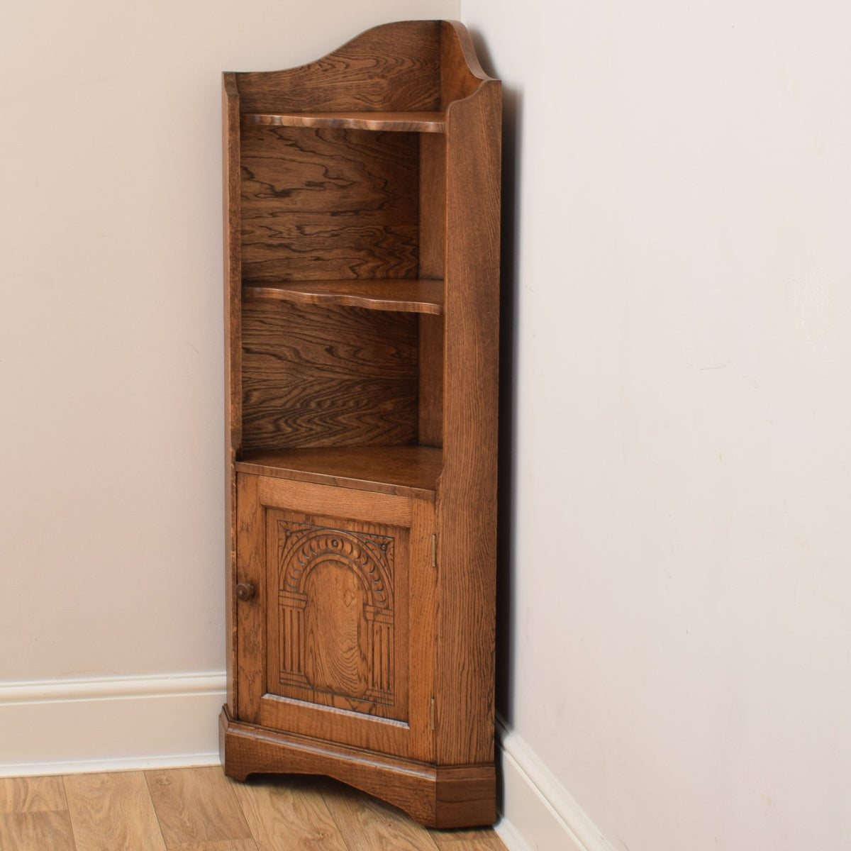 Oak Corner Cabinet