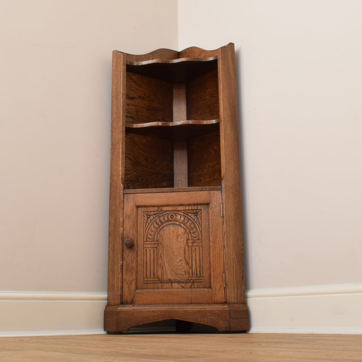 Oak Corner Cabinet