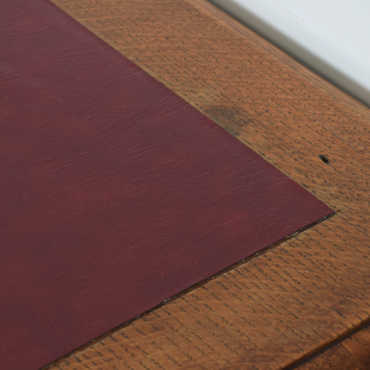 Oak Leathertop Pedastal Desk