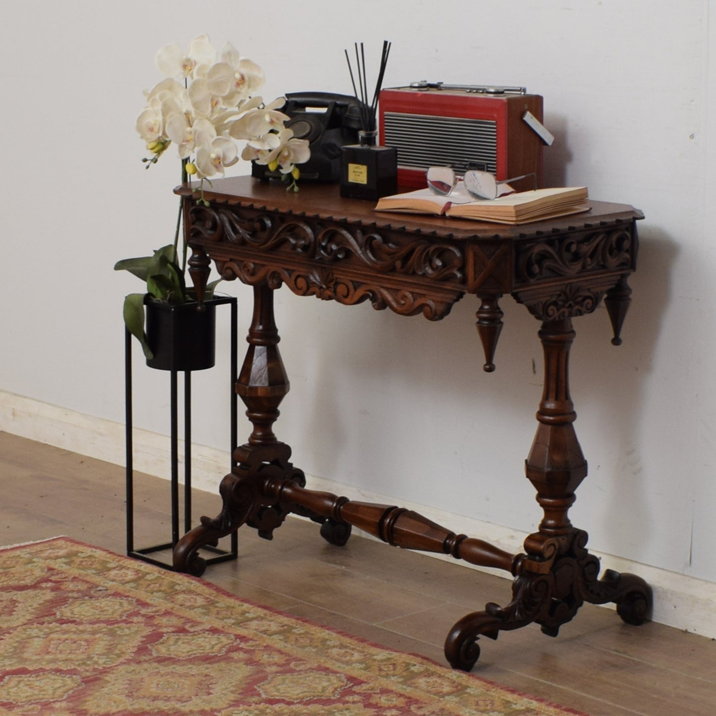 Ornate Mahogany Side Table