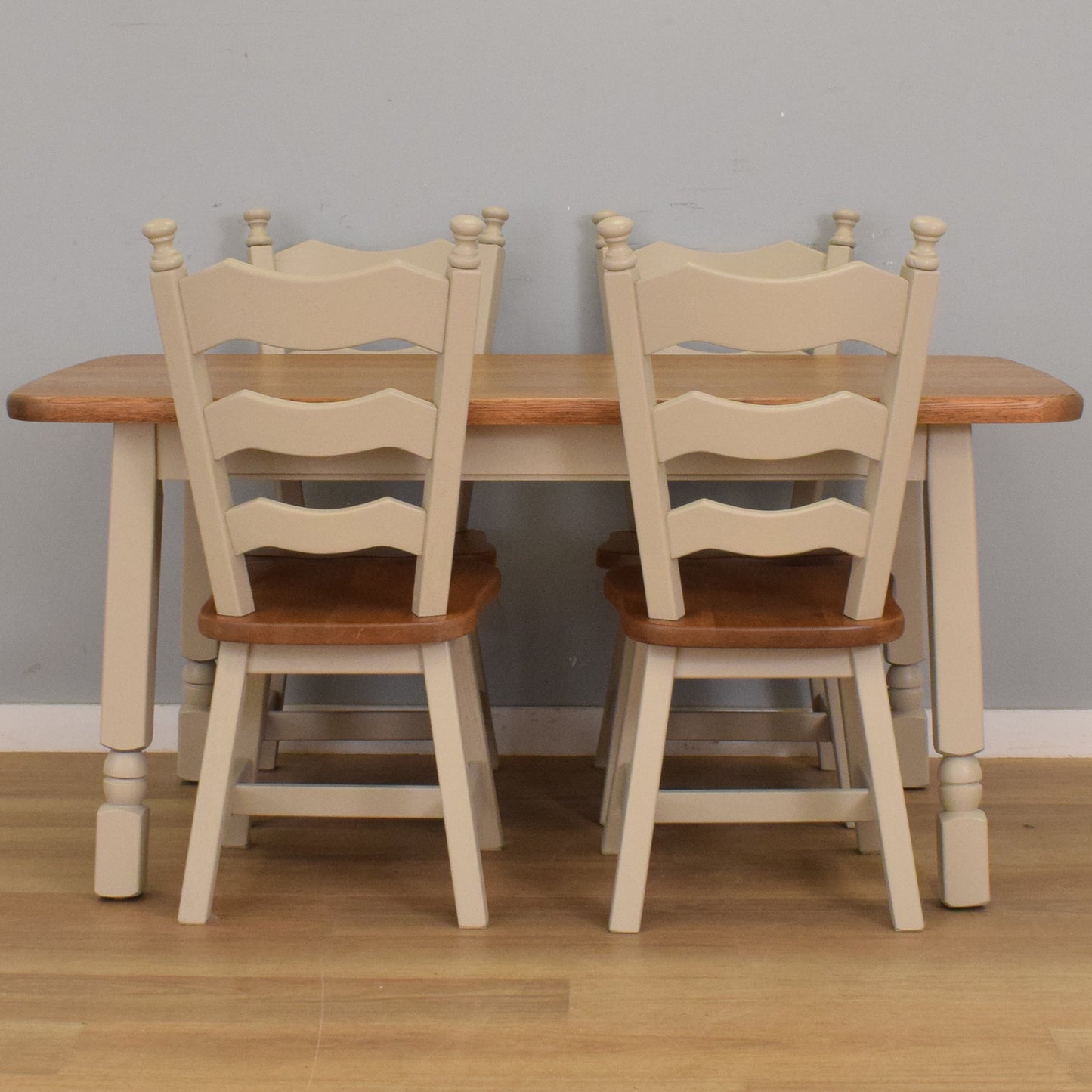 Painted Table and Four Chairs
