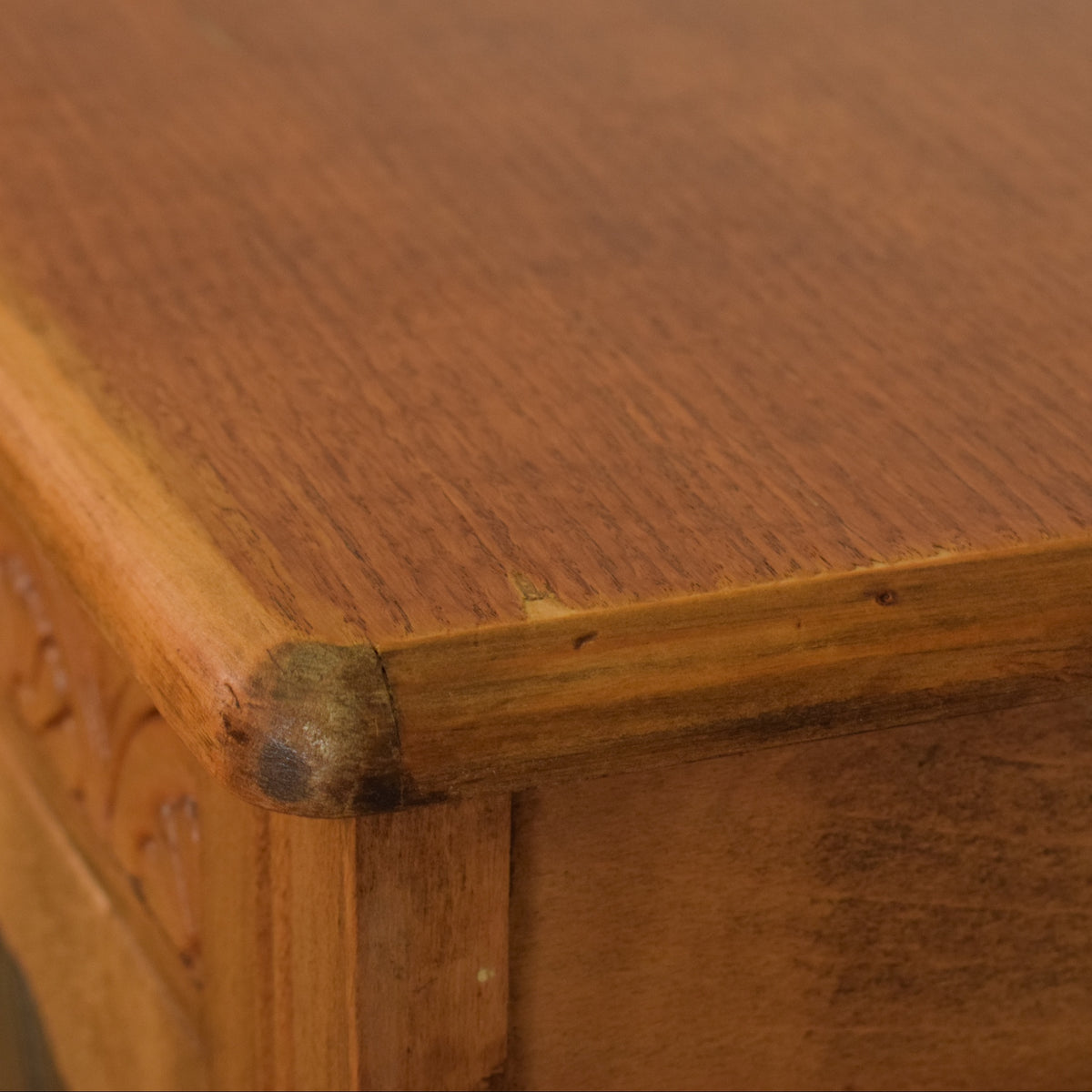 Glazed Oak Veneer Bookcase