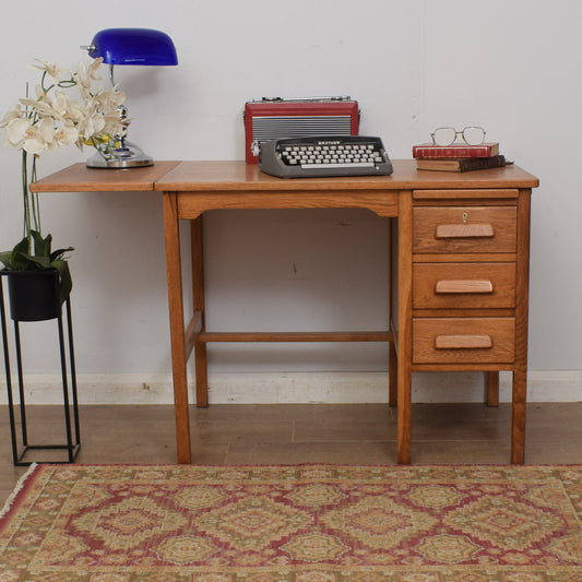 Restored Oak School Desk