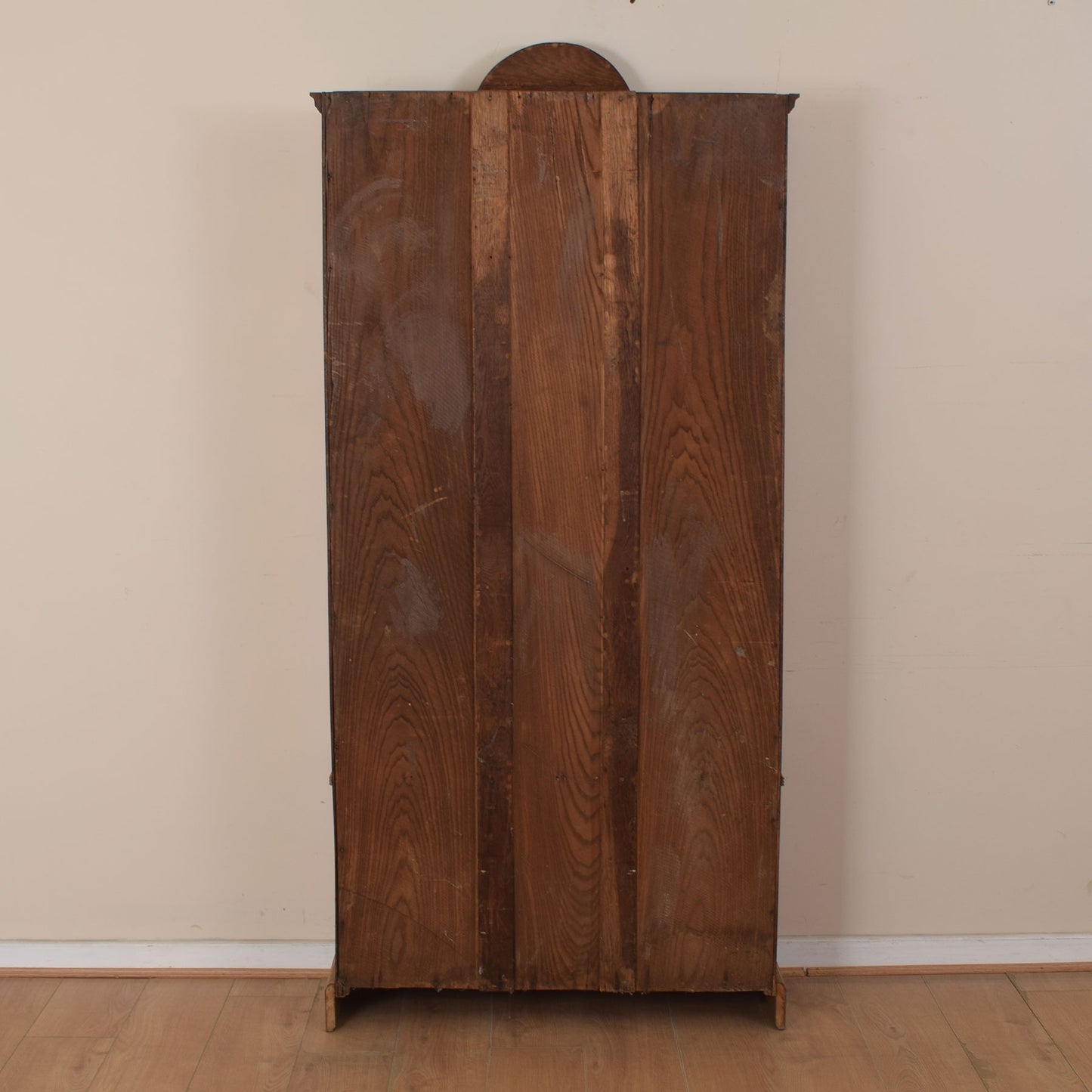 Tall Oak Glazed Bookcase Unit