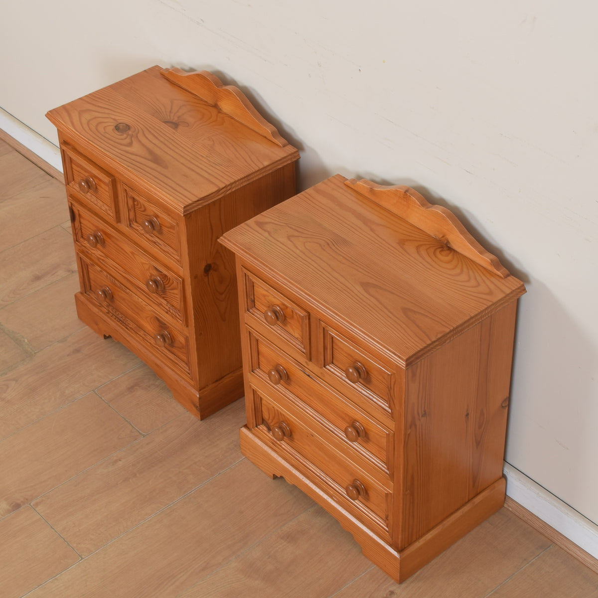 Pair Of Pine Bedsides