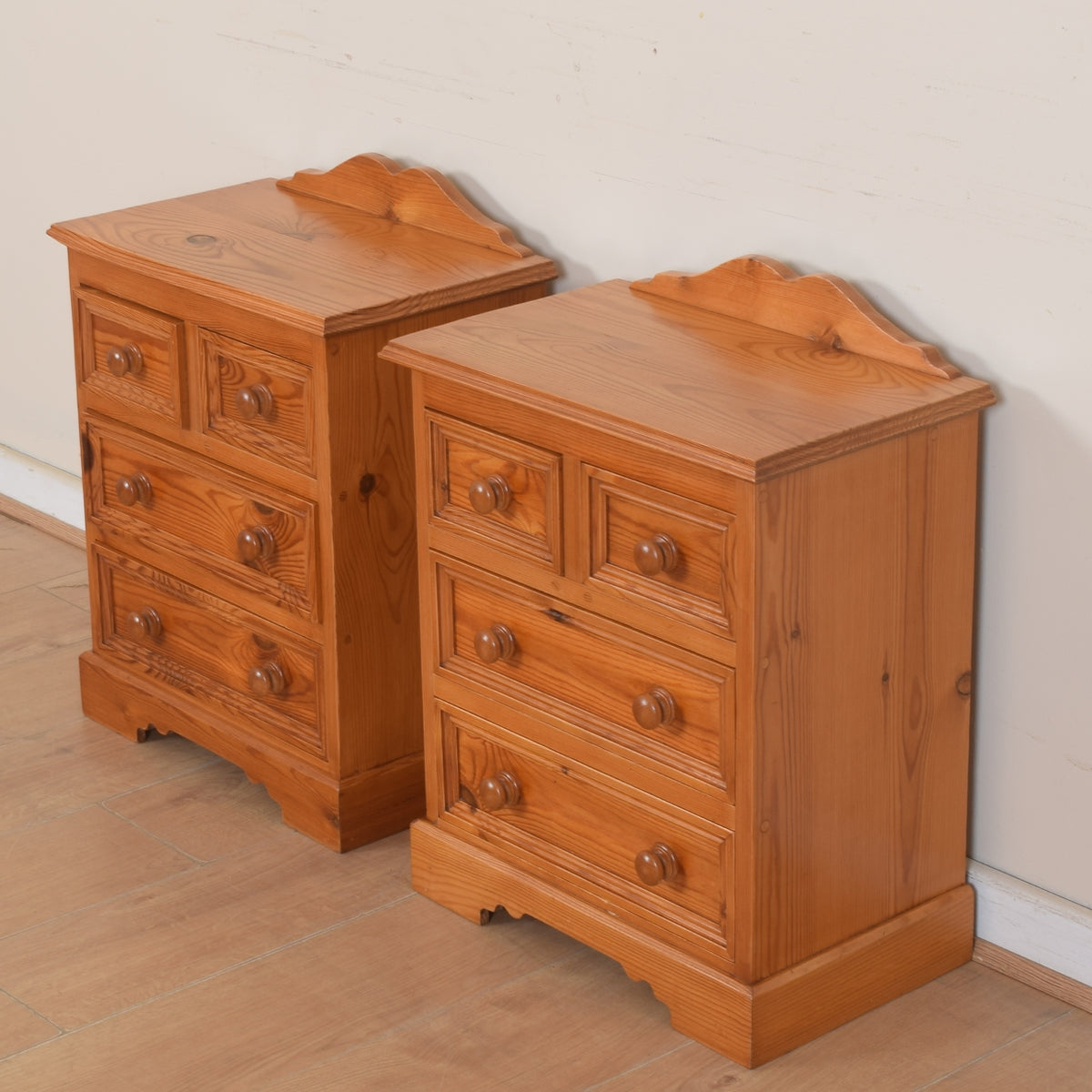 Pair Of Pine Bedsides