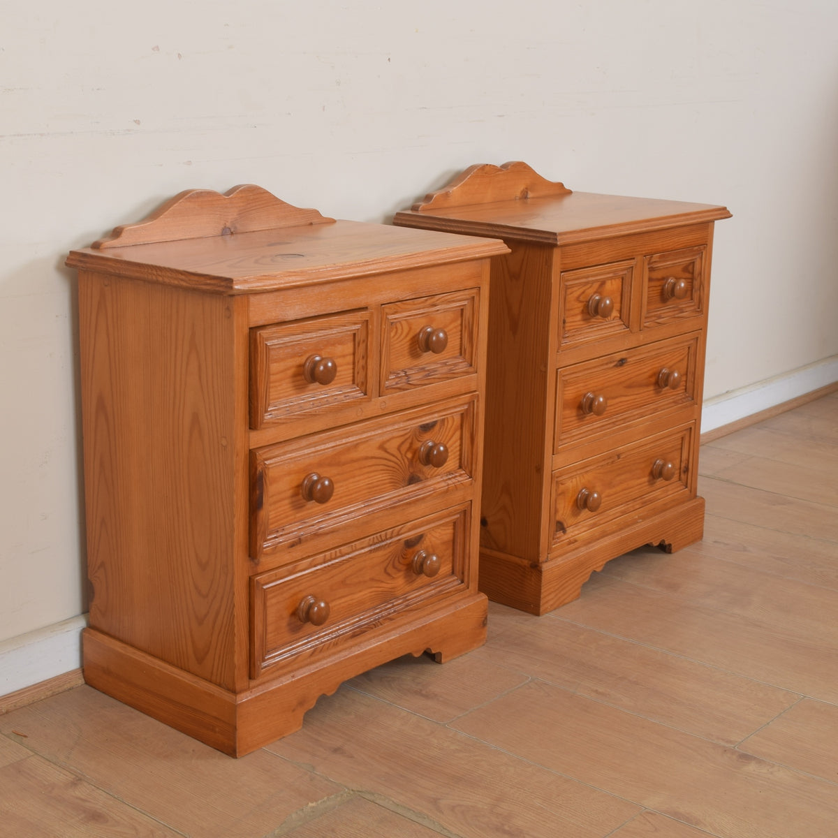 Pair Of Pine Bedsides