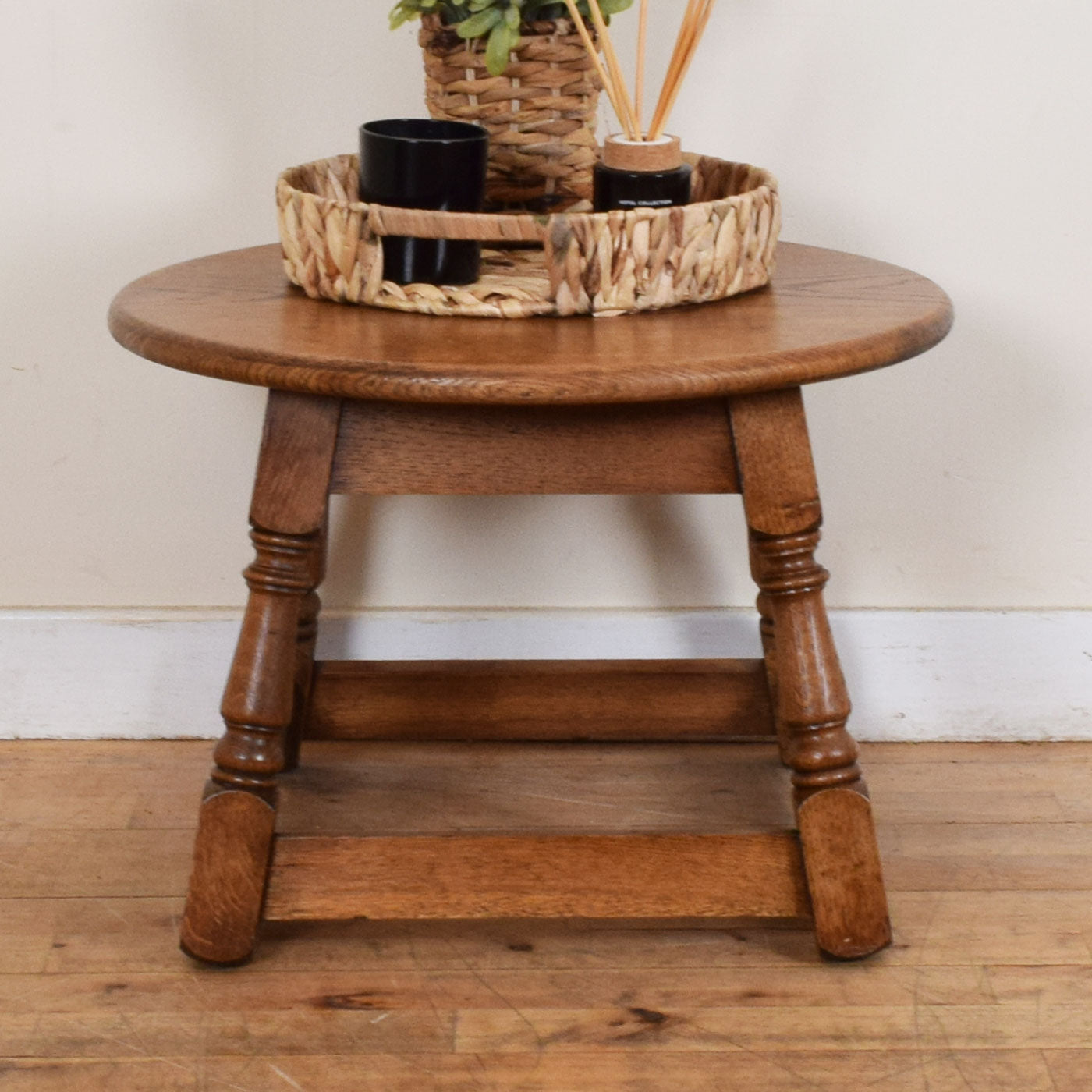 Restored Oak Side Table